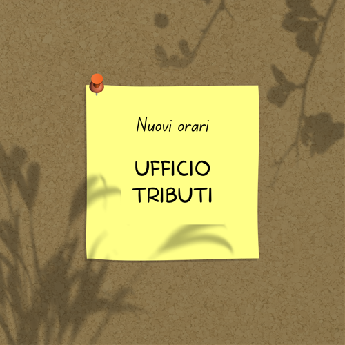 Sportello Ufficio Tributi: nuovi orari di apertura dal gennaio 2026