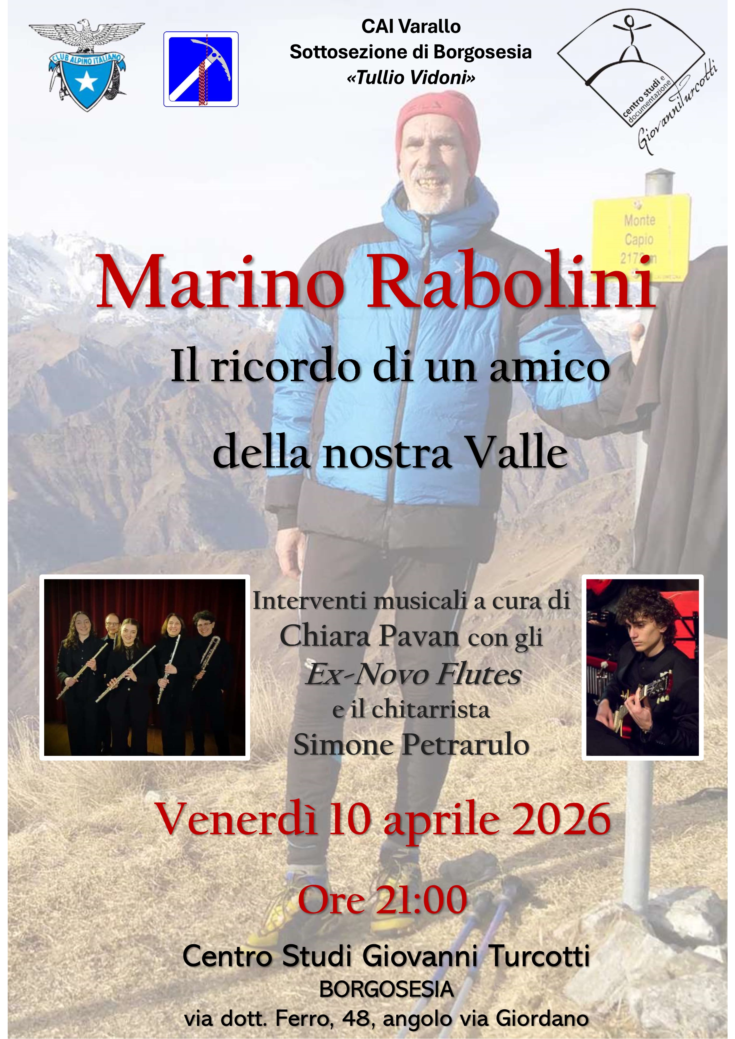CAI Varallo - "Mario Rabolini - il ricordo di un amico della nostra Valle"