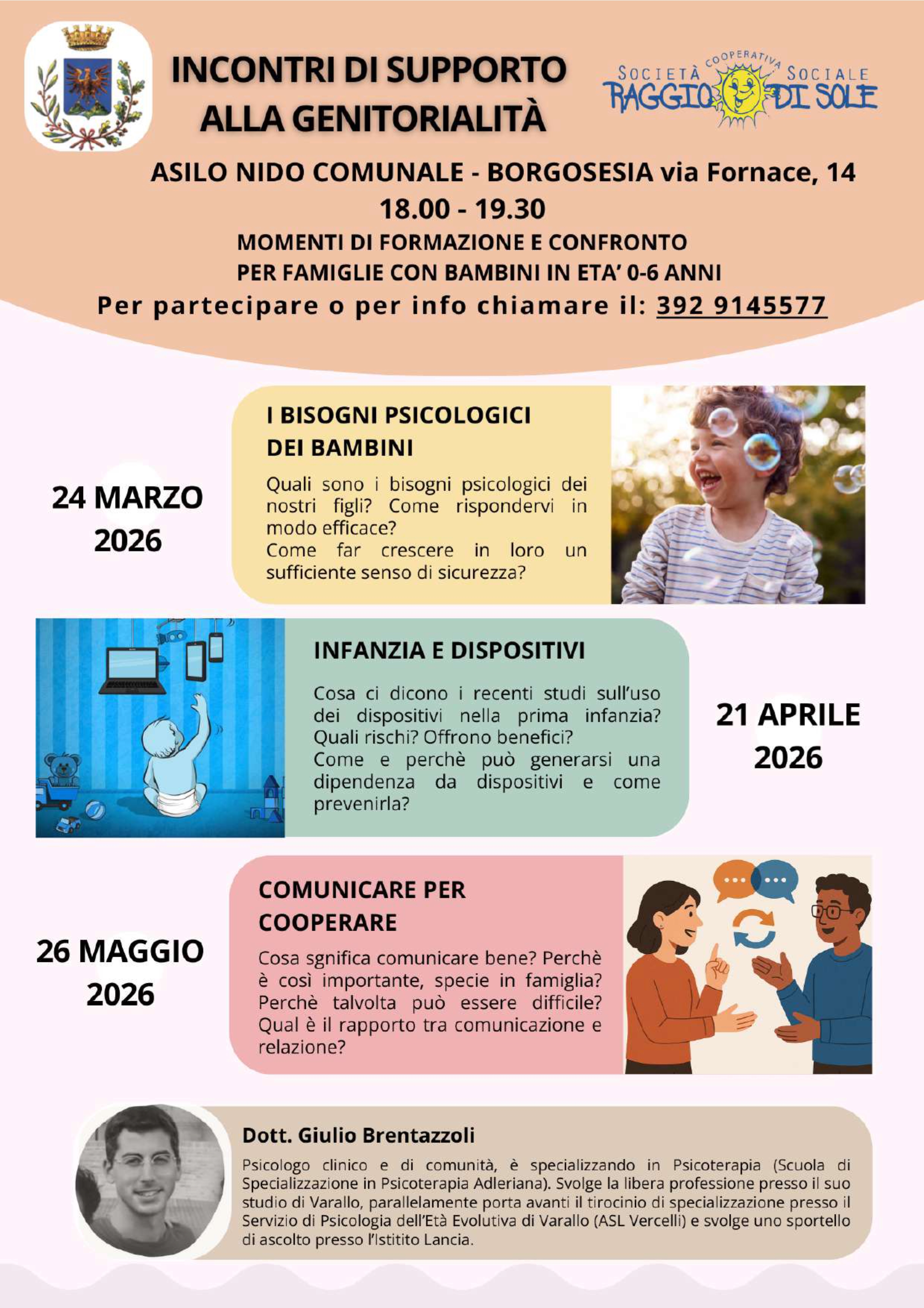 Incontro di supporto alla genitorialità
